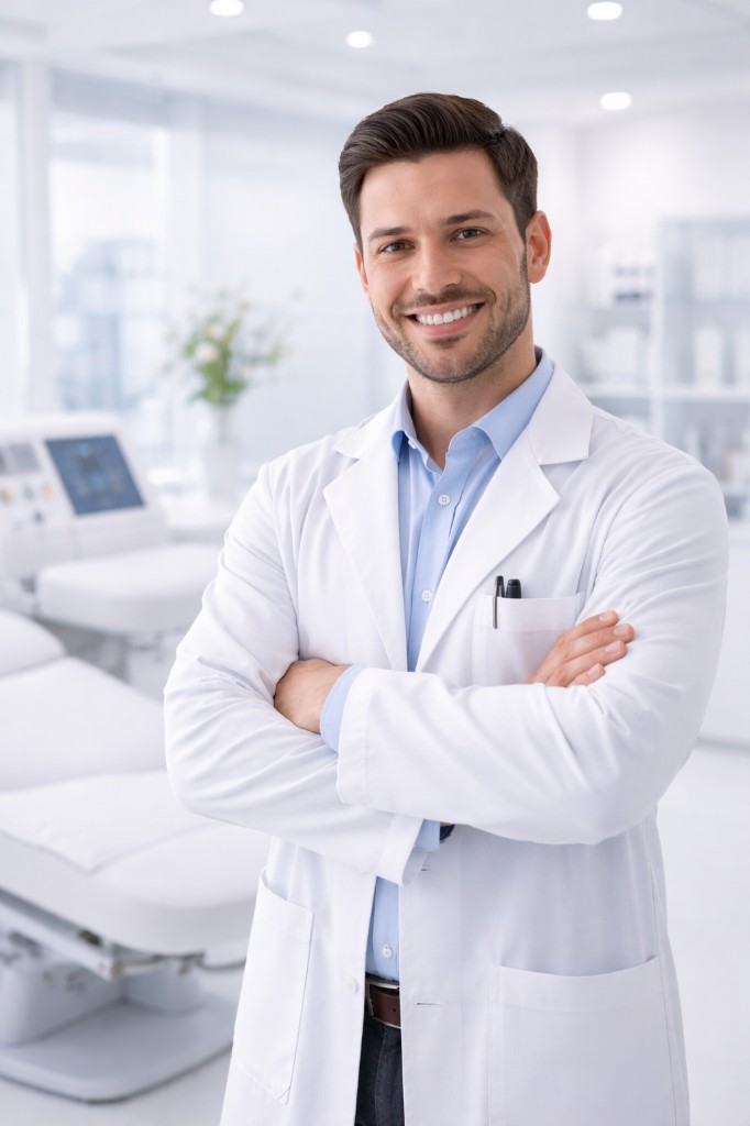 Dermatologist doctor professional portrait